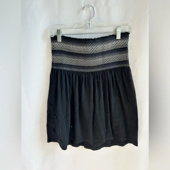 Old Navy Black Smocked Mesh Tube Top Babydoll - Picture 3 of 3